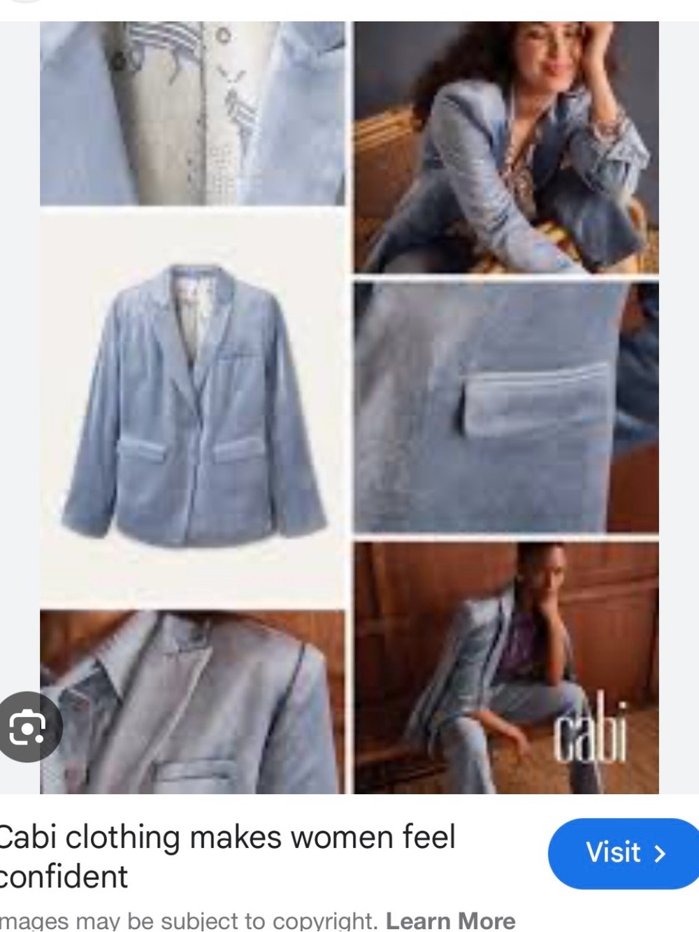 CAbi Light Blue Women's Blazer - no pants - Picture 4 of 10